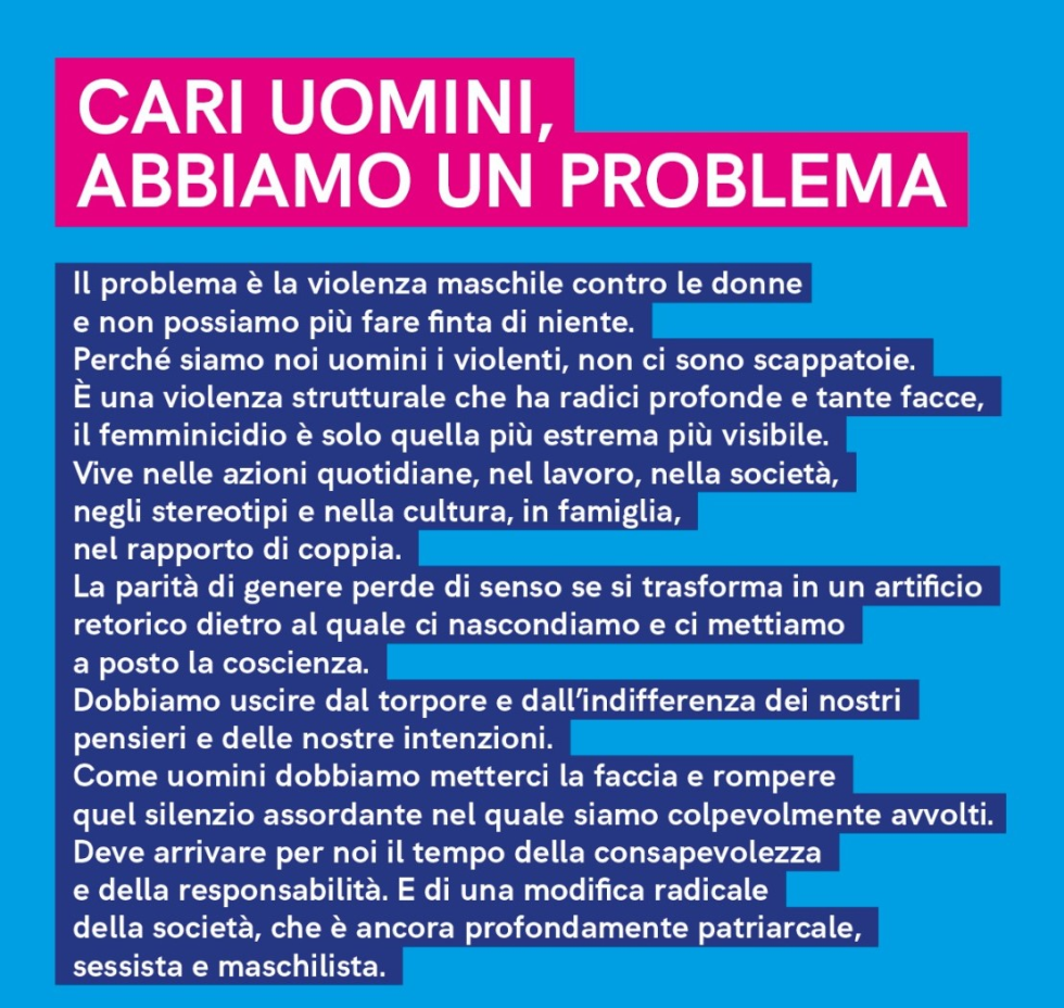 Appello di fronte al dilagare della violenza contro le donne