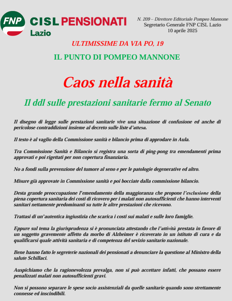 Ultimissime da Via Po, 19