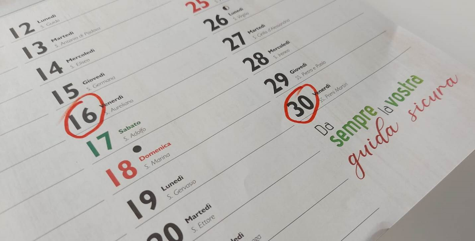 Scadenze e date utili di Marzo