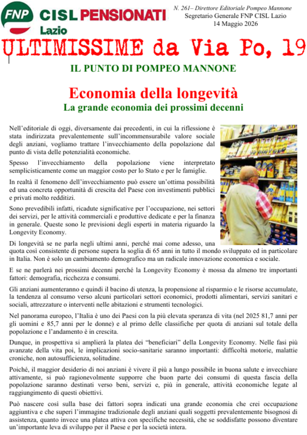 Economia della longevità