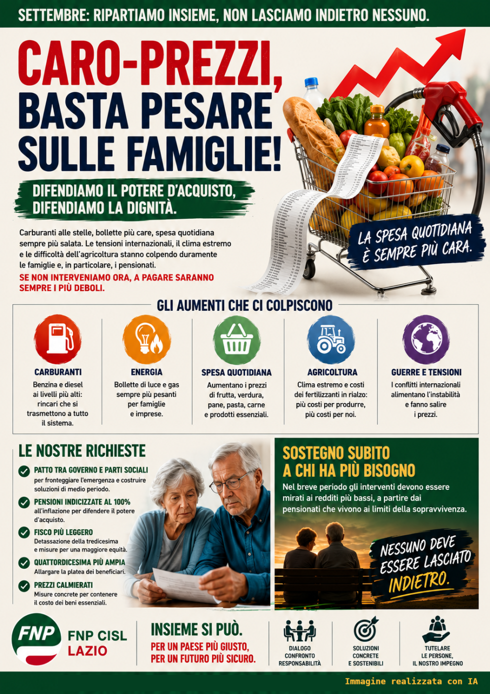 Settembre più caldo del clima per il caro-prezzi