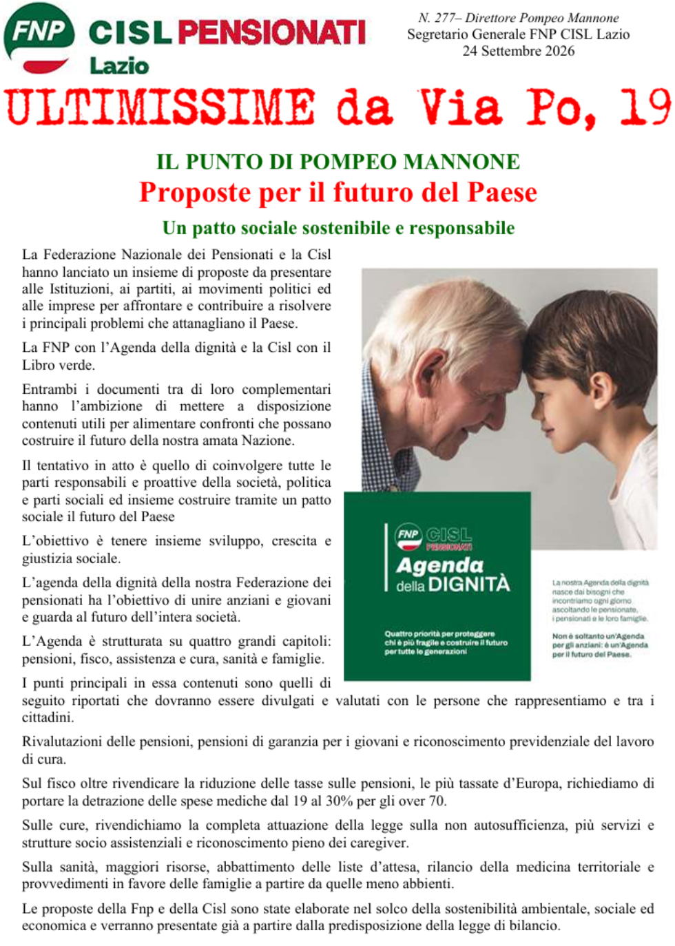 Proposte per il futuro del Paese