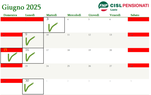 Vi ricordiamo che... scadenze e date utili di giugno 2025