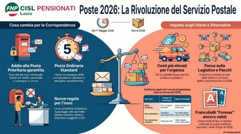 Dal 1° maggio 2026 molti cambiamenti in Poste Italiane