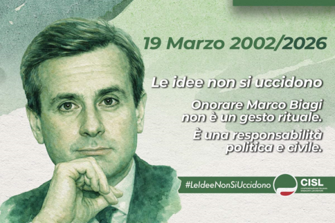 Marco Biagi, ventiquattro anni dopo. La Cisl: le idee non si uccidono