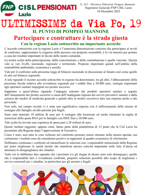 Partecipare e contrattare è la strada giusta